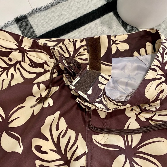 🌺 Authentic Hawaii Duke Kahanamoku Hawaiian Board Shorts Swim Trunks Flowers - Picture 4 of 12